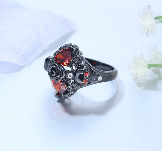 Vintage alloy set topaz jewelry