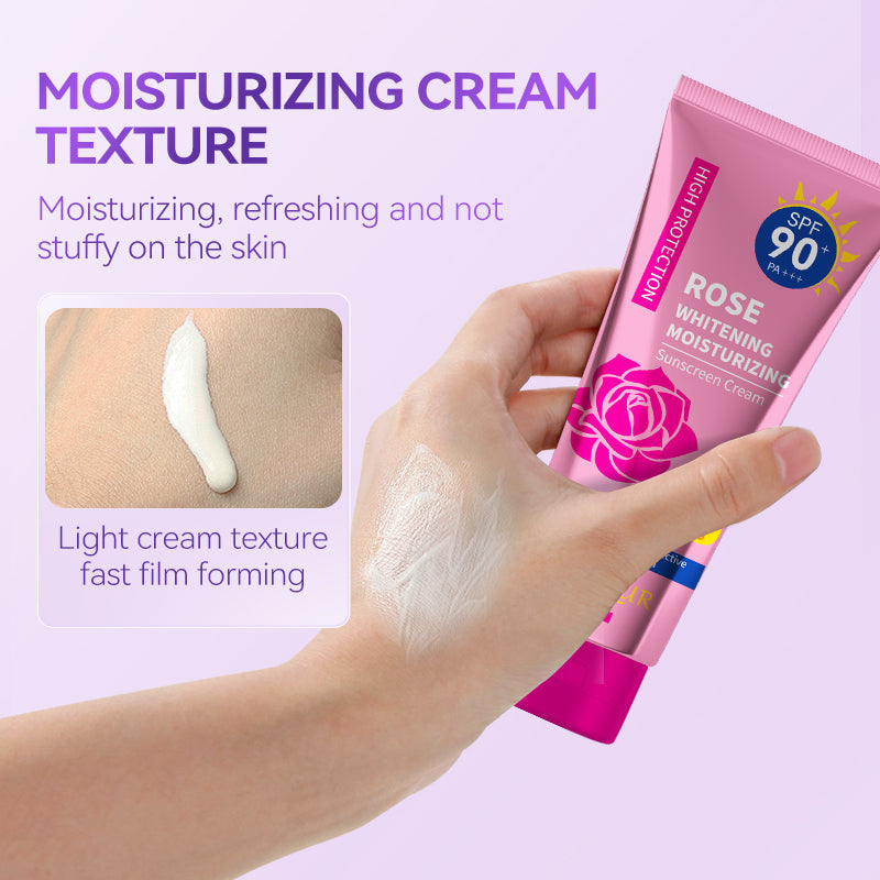 POUQUR ROSE WHITENING Rose Sunscreen Cream In Tube 60ml