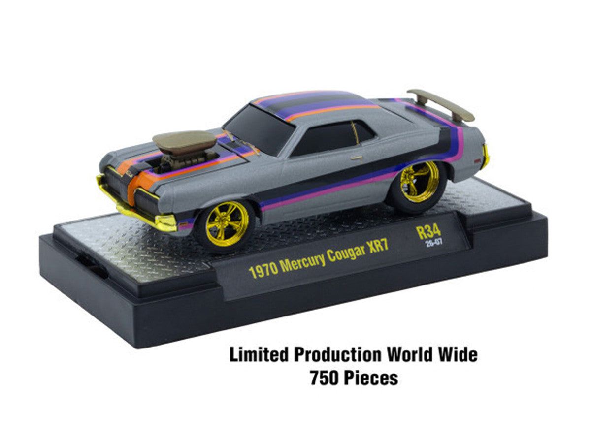 "Ground Pounders" 6 Cars Set Release #34 IN DISPLAY CASES Limited Edition 1/64 Diecast Model Cars by M2 Machines