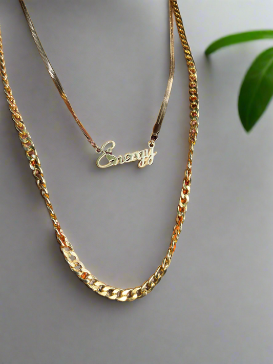 Custom Stainless Steel Energy Necklace