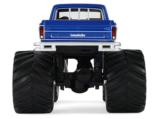 1976 Ford F-250 Monster Truck "Garbage Pail Kids 40th Anniversary - Buck Truck" Blue Metallic with Graphics "Kings of Crunch" Series 1/43 Diecast Model Car by Greenlight