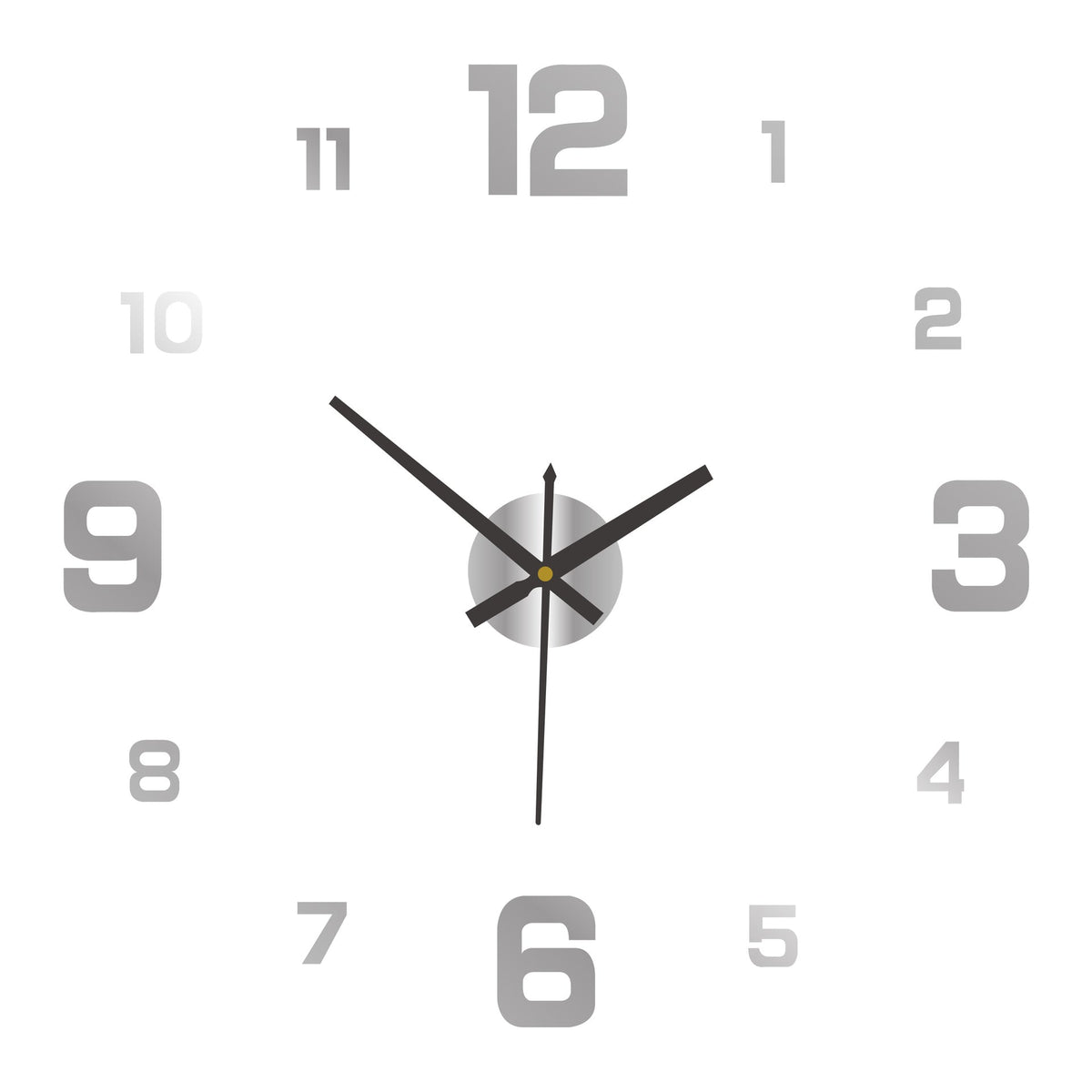 Creative Digital Luminous Clock Personal Household Diy Wall Clock