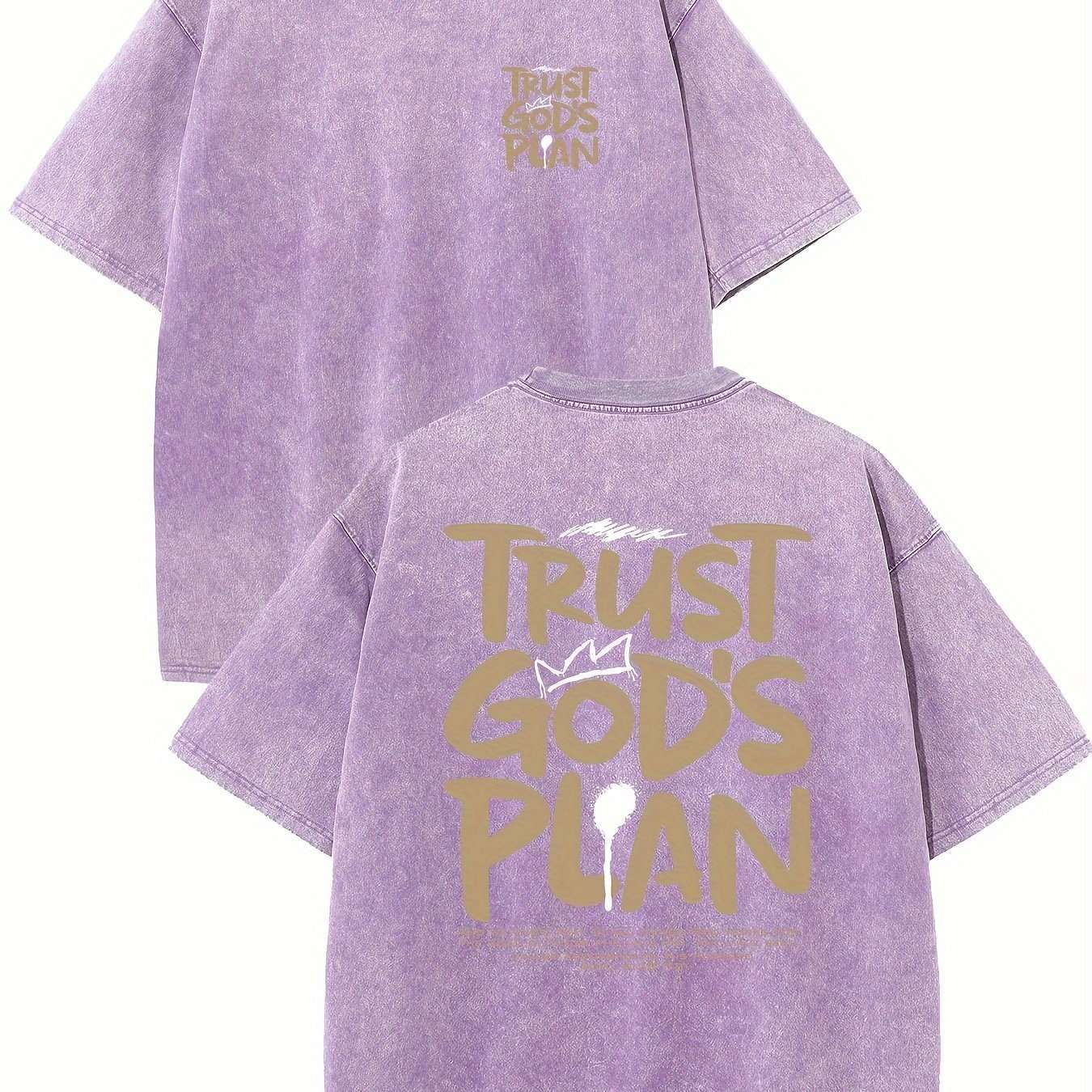 Retro Washed High Quality Cotton Pattern T-shirt