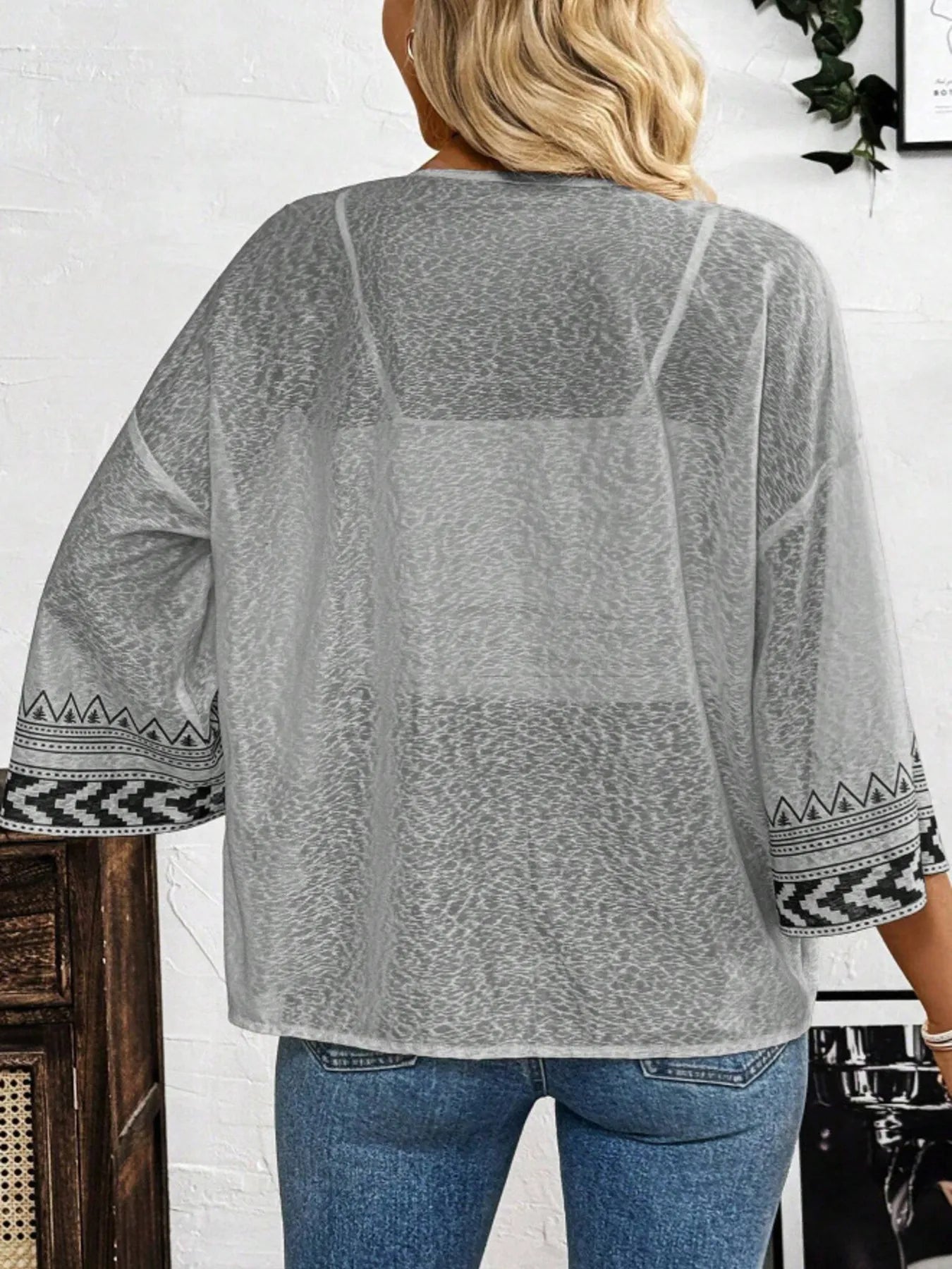 Women Open Front Kimono Cardigan Sweater