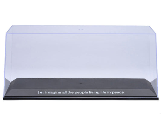 Collectible Display Show Case with Black Plastic Base and Green "LBWK" Logo for 1/18-1/24 Scale Model Cars by Autoart