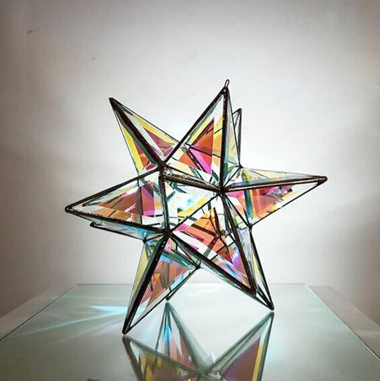 Acrylic Decorative Technology Colorful Hexagon