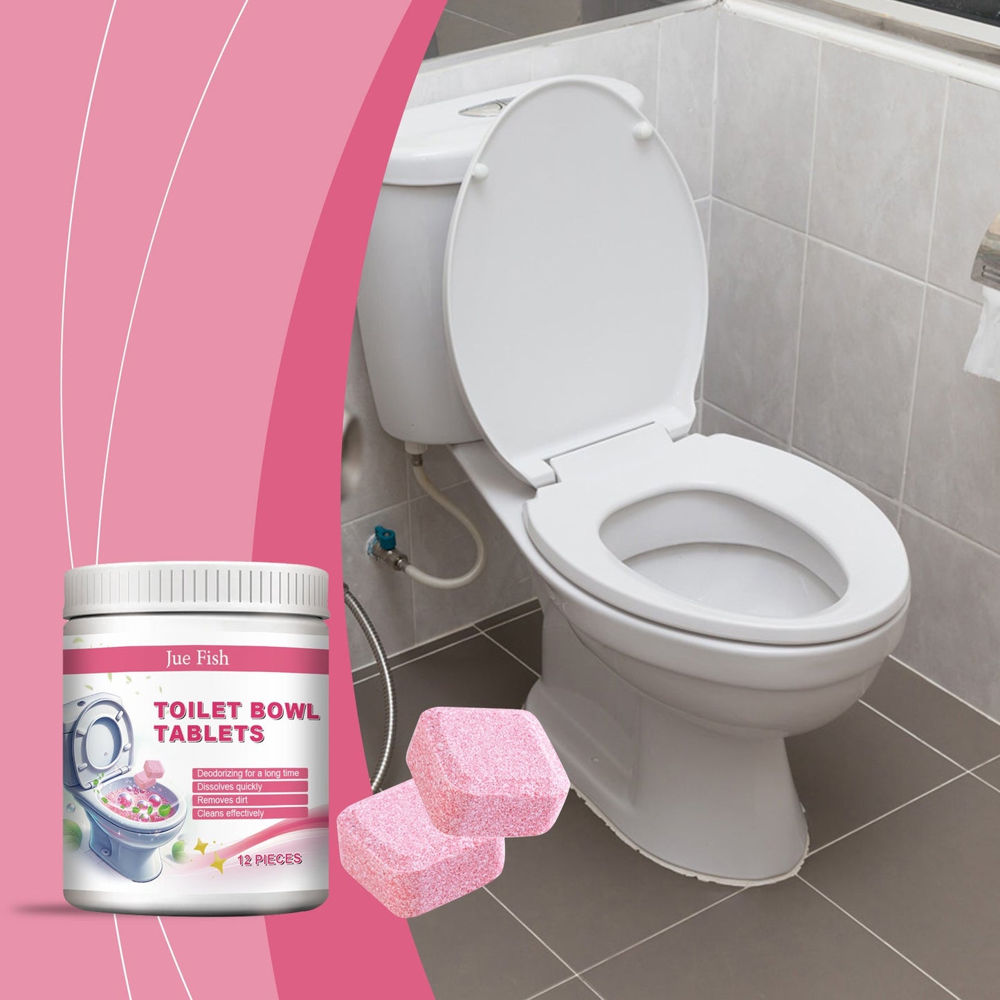 Toilet Cleaning Effervescent Tablets In Barrels