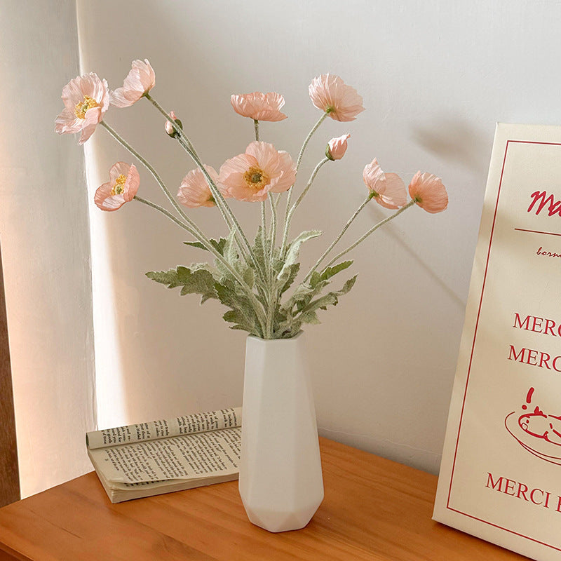 Tulip Vase Creative Living Room Flower Arrangement White Flower Device