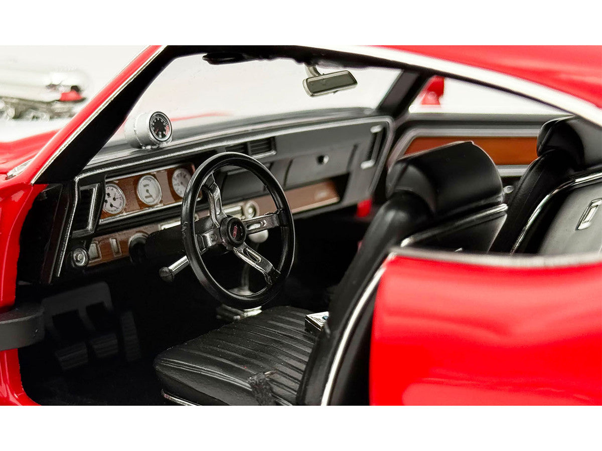 1970 Oldsmobile 442 W30 "W-Machine - Drag Outlaws" Red with White Stripes Limited Edition to 300 pieces Worldwide 1/18 Diecast Model Car by ACME