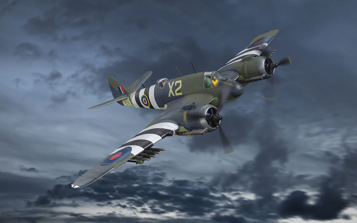 Bristol Beaufighter TF.X Fighter Aircraft "NE775/X2 455 Squadron RAF Langham Norfolk" (1944) British Royal Air Force "The Aviation Archive" Series 1/72 Diecast Model by Corgi