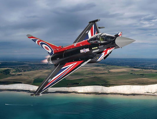 Eurofighter Typhoon FGR4 Aircraft "Blackjack RAF Typhoon Display Aircraft" (2022) British Royal Air Force "The Aviation Archive" Series 1/48 Diecast Model by Corgi