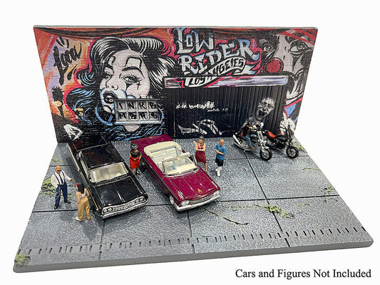 "American Diorama X INK BMBRS - LA Lowrider" Street Art Diorama for 1/64 Scale Models by American Diorama