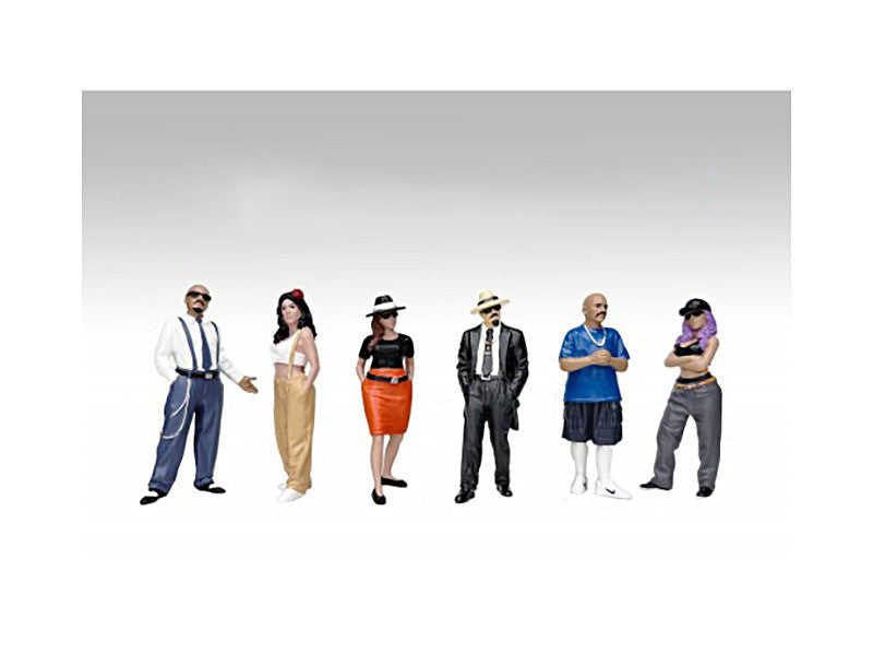 "Hanging Out 3" 6 piece Figure Set for 1/24 Scale Models by American Diorama