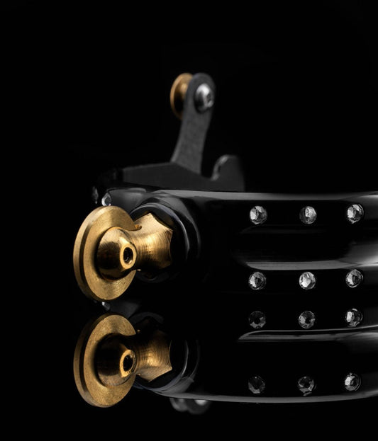 American Equus "Quik-X" Interchangeable  Western Spurs - Crystal Edition
