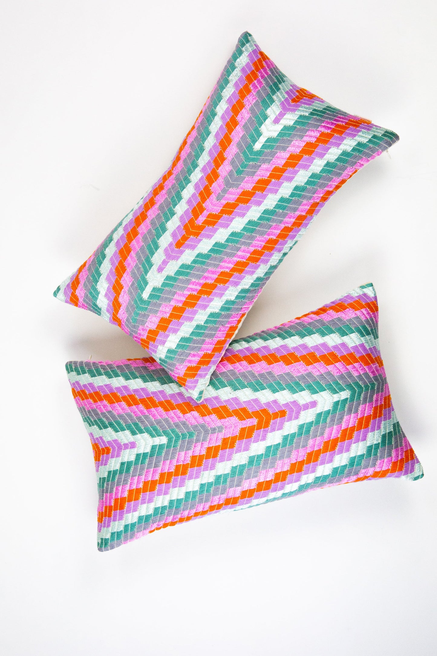 Almolonga Zig Zag Pillow - Orange Multi