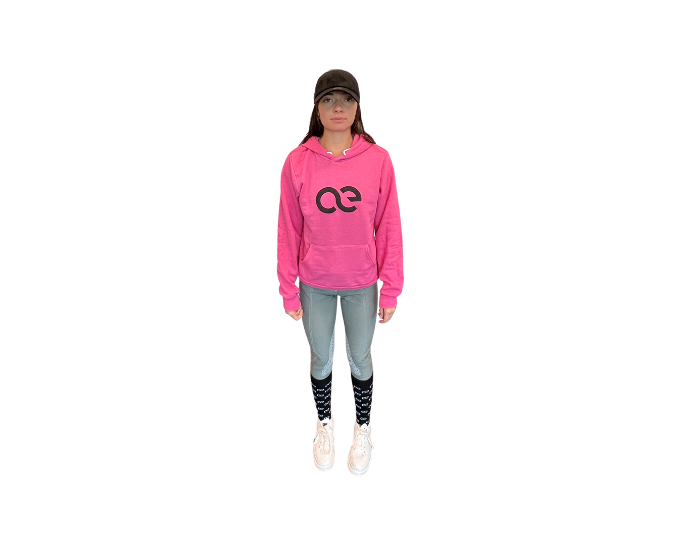 American Equus Puffy Signature Fleece Hoodie Pink