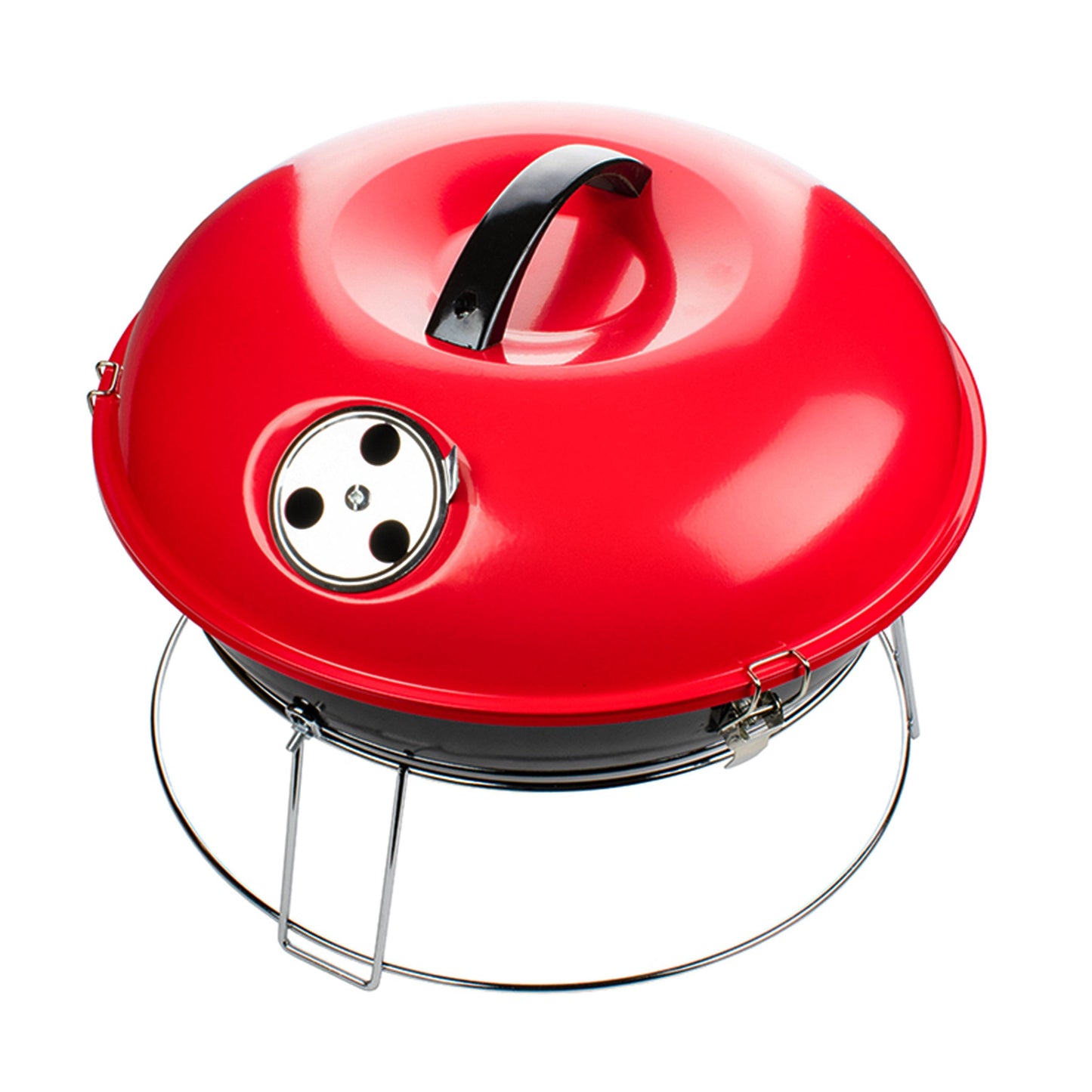 Brentwood 14 Inch Portable Charcoal BBQ Grill in Red