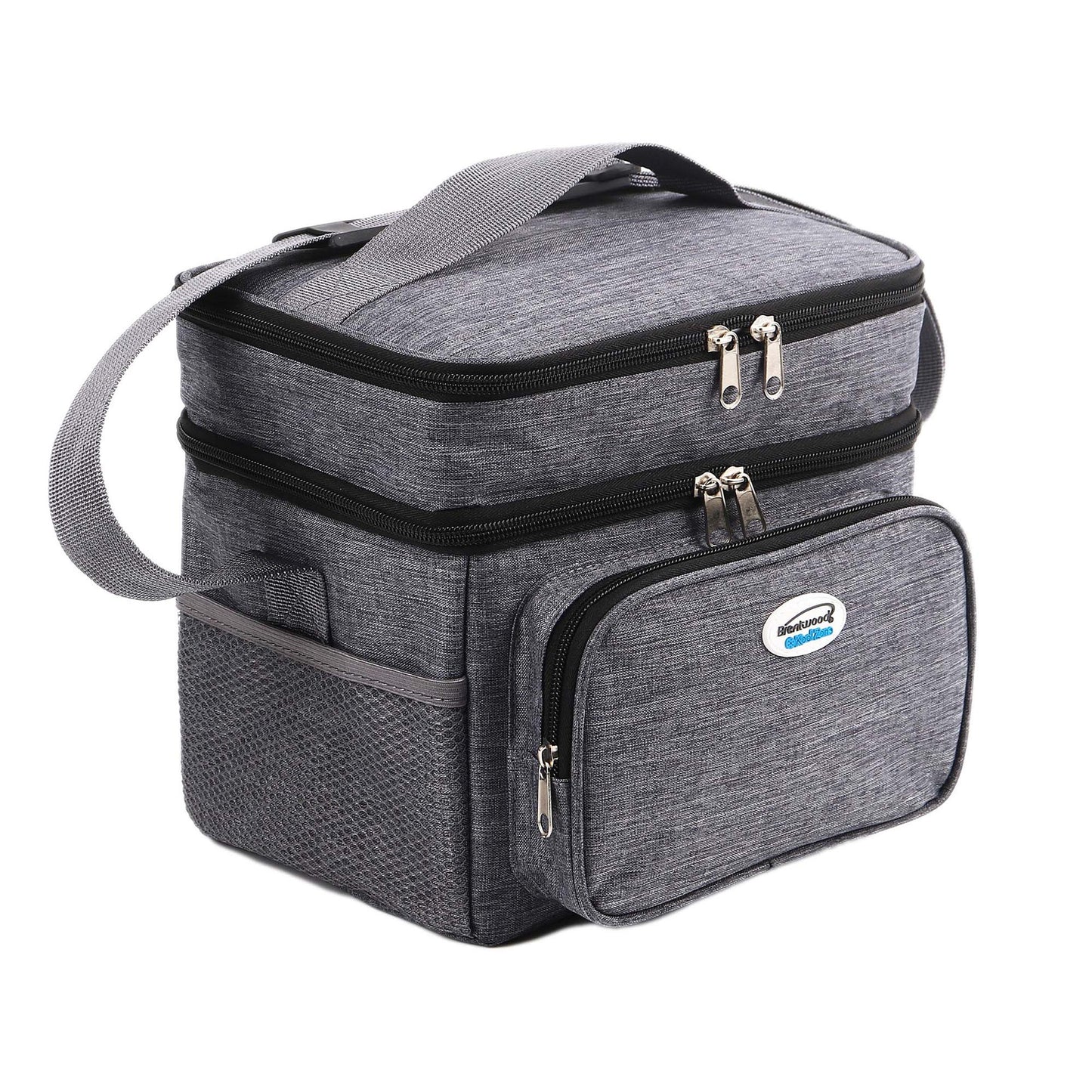 Brentwood Kool Zone 6 Can Insulated Cooler Bag in Grey with Hard Liner