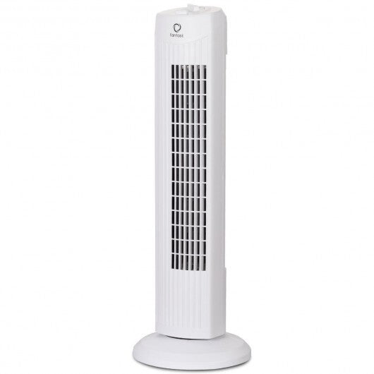 Fantask 35W 28 Inch Quiet Bladeless Oscillating Tower Fan-Black
