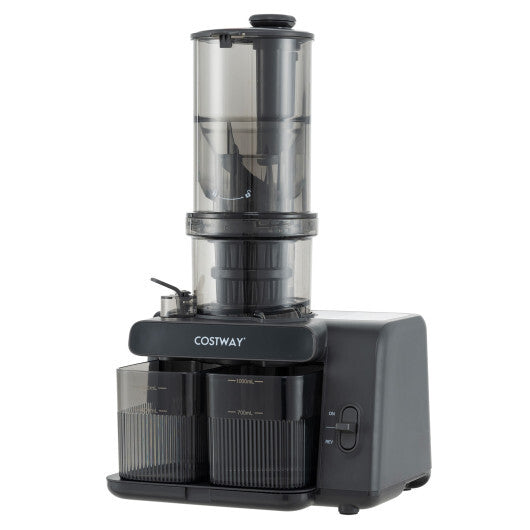 Cold Press Juicer with 5.3 Inches Feed Chute High Juice Yield and Reverse Function
