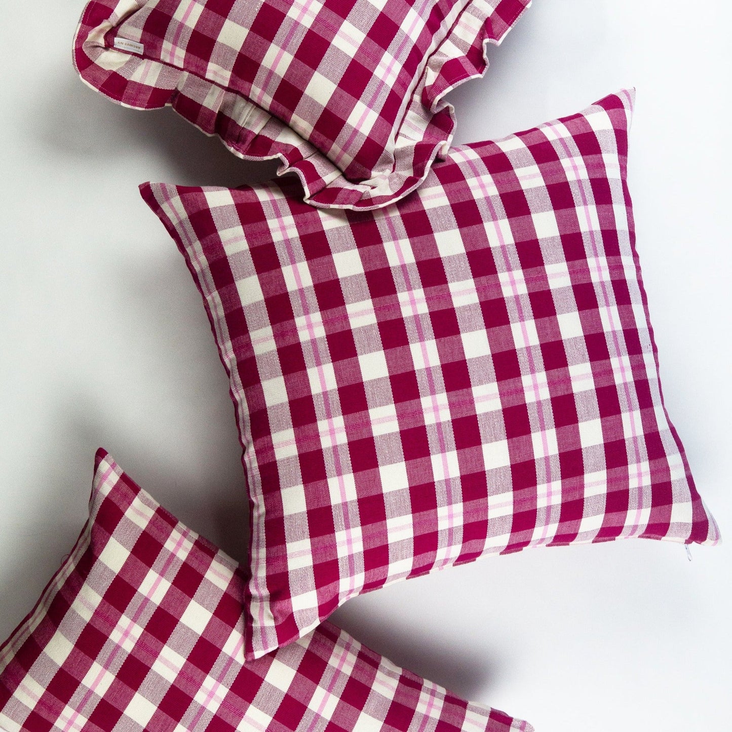 Abigail Plaid Square Pillow