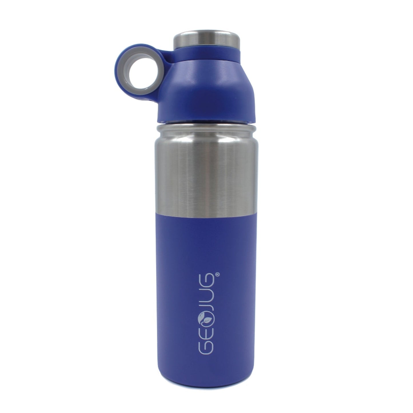 Brentwood GeoJug 18oz Stainless Steel Vacuum Insulated Water Bottle, Blue