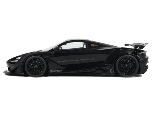 2023 McLaren 720S "LB-Works - Liberty Walk" Black 1/18 Model Car by GT Spirit