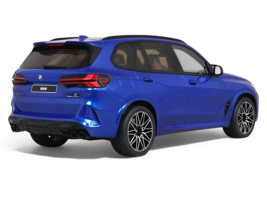 2023 BMW X5 M Competition Blue Metallic with Black Top 1/18 Model Car by GT Spirit