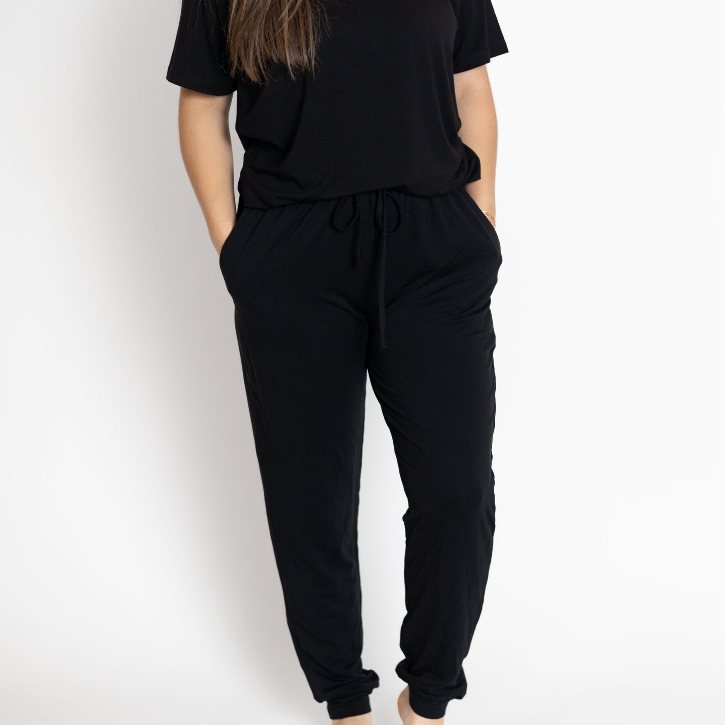 Womens Solid Joggers