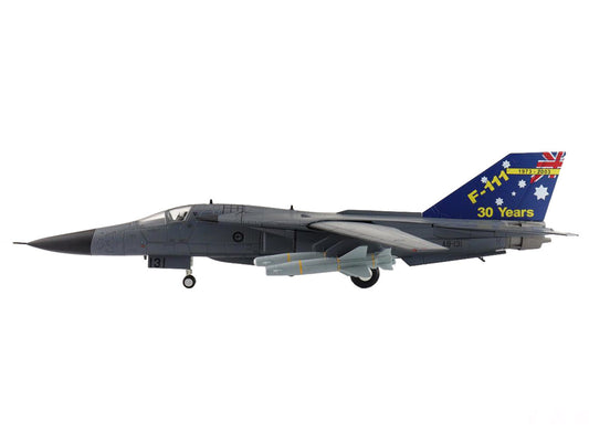 General Dynamics F-111C Pig Aircraft "A8-131 F-111 Operations 30th Anniversary" (2003) Royal Australian Air Force "Air Power Series" 1/72 Diecast Model by Hobby Master