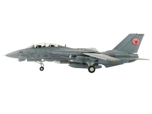 Grumman F-14A Tomcat Fighter Aircraft "VF-1 (with Optional Decals)" United States Navy "Air Power Series" 1/72 Diecast Model by Hobby Master
