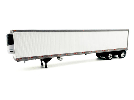 53' Spread Axle Refrigerated Trailer White 1/87 (HO) Plastic Model Car by HO Logistics