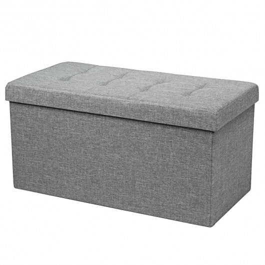 31.5 Inch Fabric Foldable Storage with Removable Storage Bin-Dark Gray