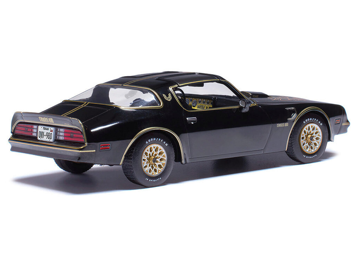 1977 Pontiac Trans Am Starlight Black with Hood Graphics 1/43 Diecast Model by IXO Models