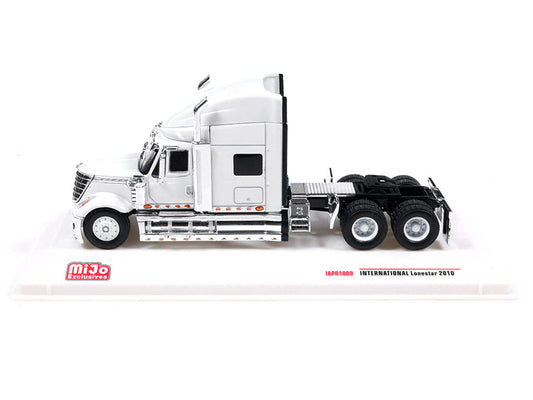 2010 International Lonestar Truck Tractor White 1/64 Diecast Model by IXO Models