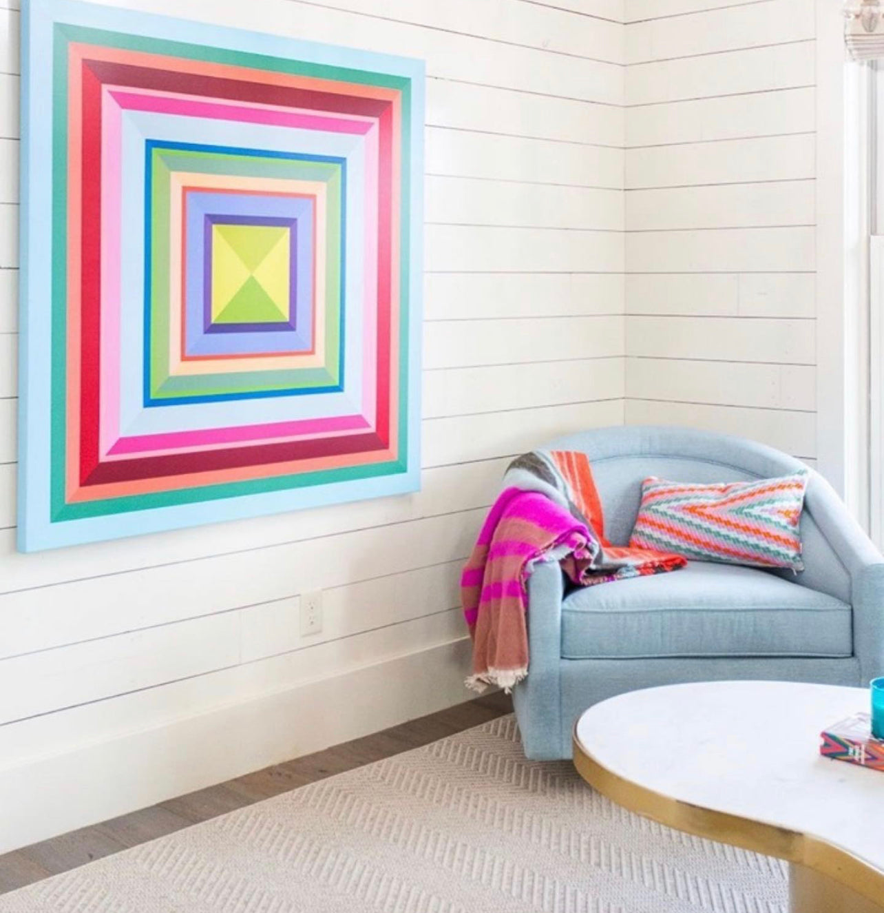 Almolonga Zig Zag Pillow - Orange Multi