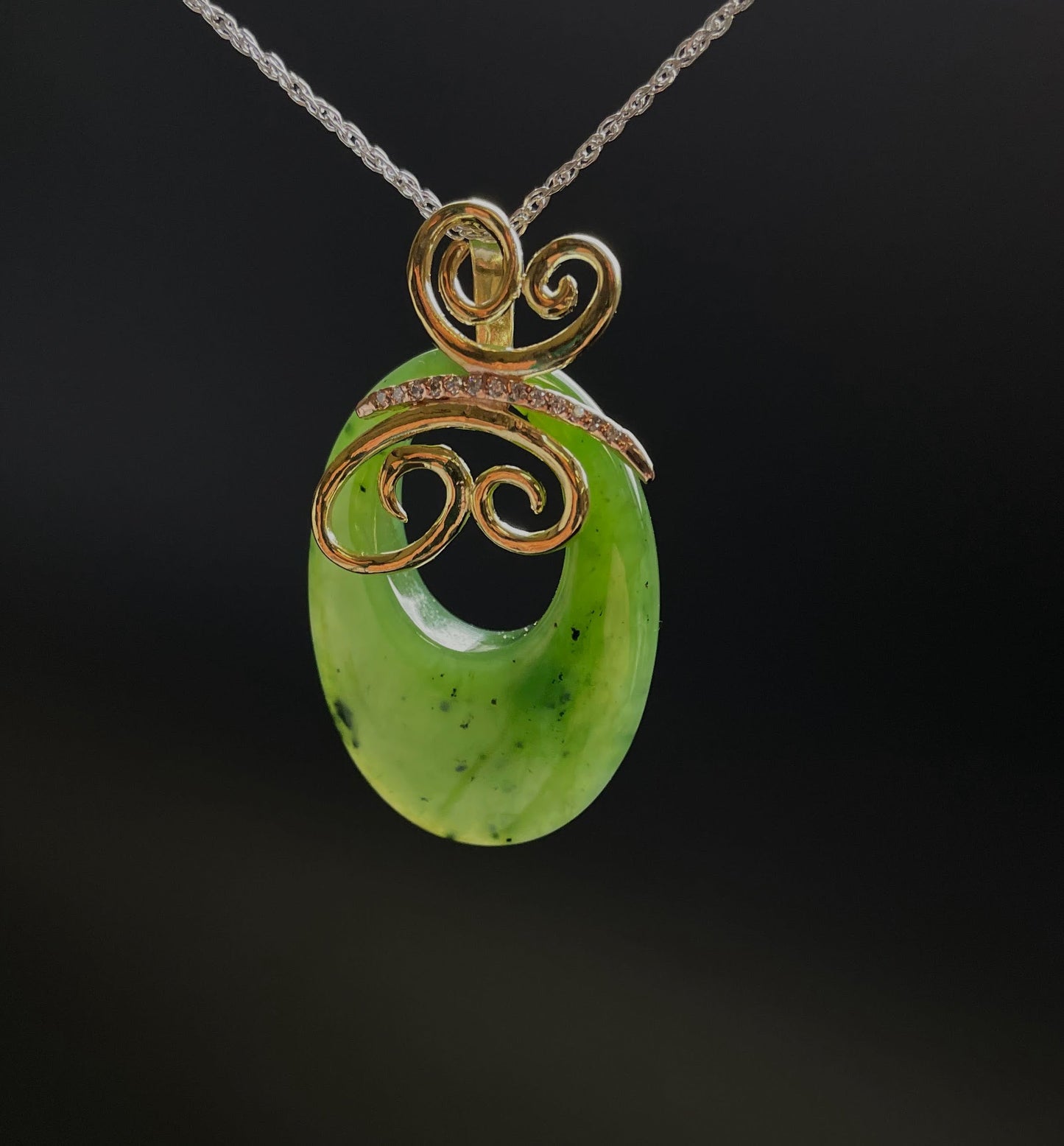 Jade Butterfly Pendant, 35mm