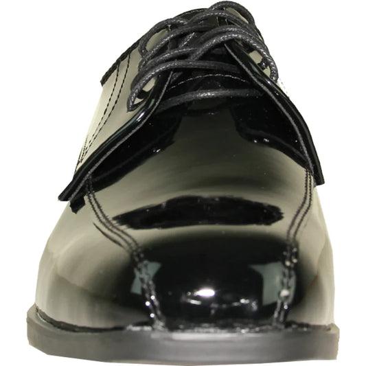 JEAN YVES Men Dress Shoe JY02 Oxford Formal Tuxedo for Prom & Wedding Shoe Black Patent