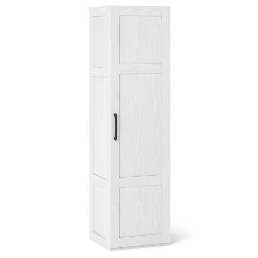 Tall Storage Cabinet with 4 Storage Shelves for Bathroom Living Room-Black