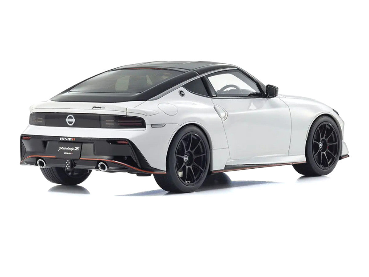Nissan Fairlady Z NISMO RHD (Right Hand Drive) White with Black Top 1/18 Model Car by Kyosho