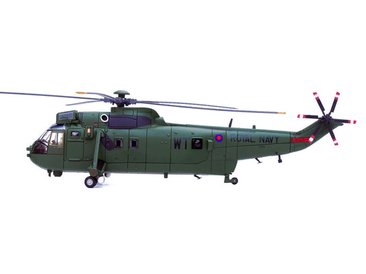 Westland Sea King HC.4 Helicopter "Green Livery 848 Naval Air Squadron Commando Helicopter Force Royal Naval Air Station Yeovilton Somerset" (2009) British Royal Navy 1/72 Diecast Model by Legion