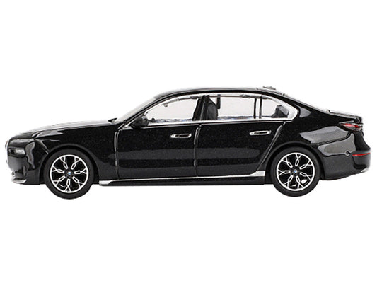 BMW i7 xDrive60 Black Sapphire Limited Edition 1/64 Diecast Model Car by Mini GT