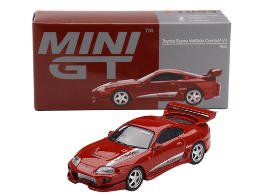 Toyota Supra "VeilSide Combat V-I" Red Limited Edition 1/64 Diecast Model Car by Mini GT
