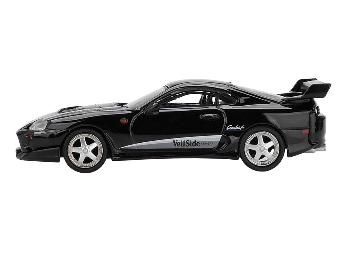 Toyota Supra "VeilSide Combat V-II" Black Limited Edition 1/64 Diecast Model Car by Mini GT
