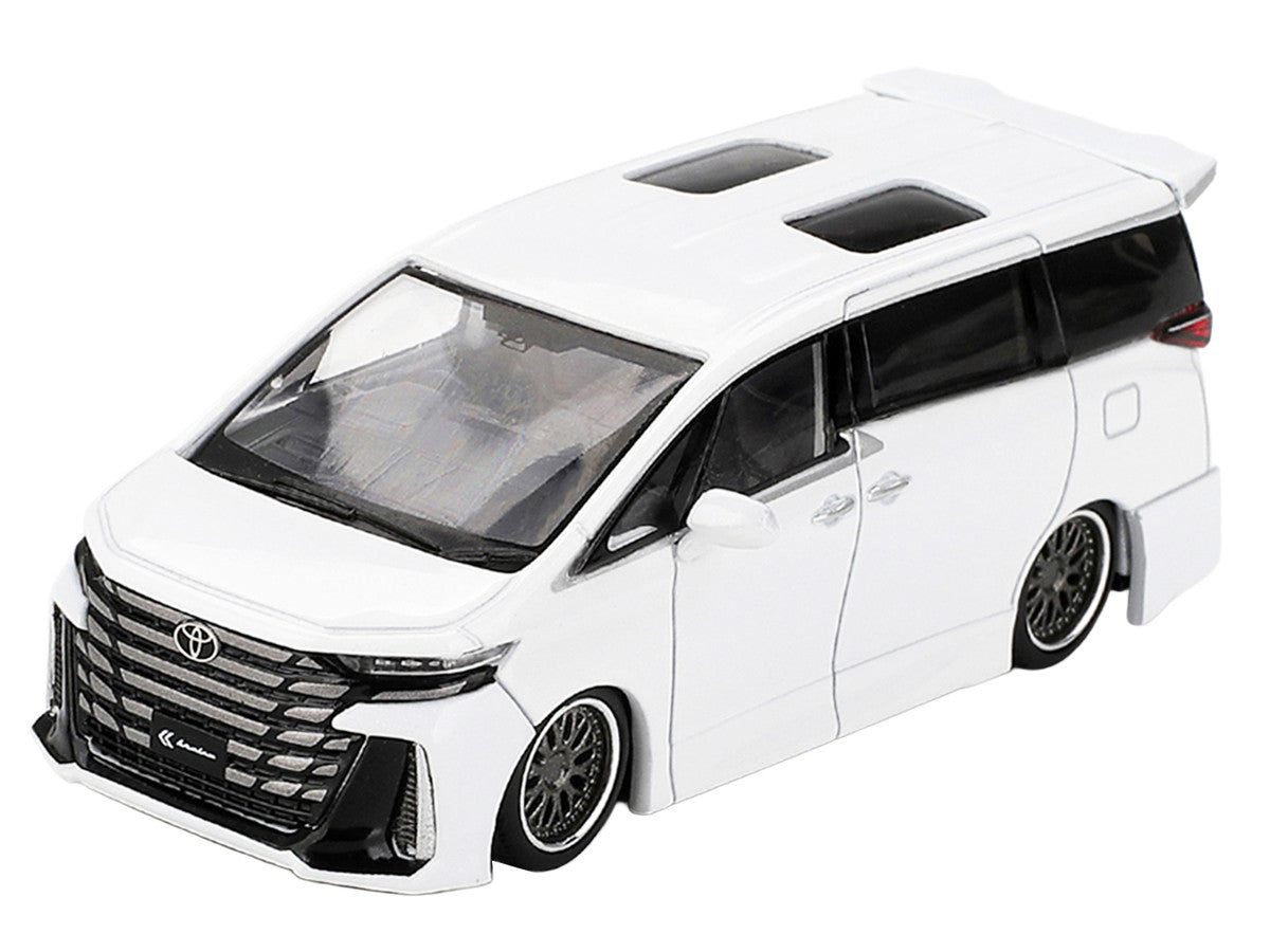 Toyota Vellfire 40 KUHL Van White Metallic Limited Edition 1/64 Die Cast Model Car by Mini GT