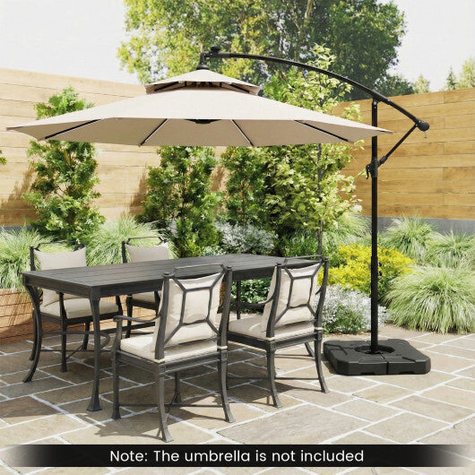 274 LBS Cantilever Patio Umbrella Base with Handles