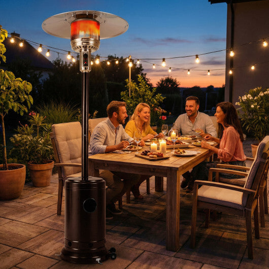 50 000 BTU Patio Propane Gas Heater with Stainless Steel Burner-Bronze