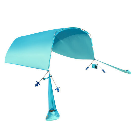Wind Powered Beach Tent Portable Sun Shelter Canopy for Picnic-Navy