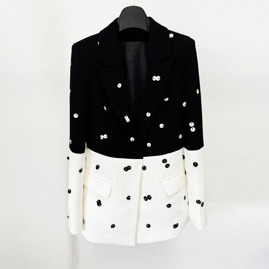Fashionable Sequins Suit Jacket Suits
