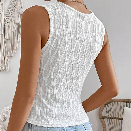 Women's Sleeveless Slim Vest Versatile Top